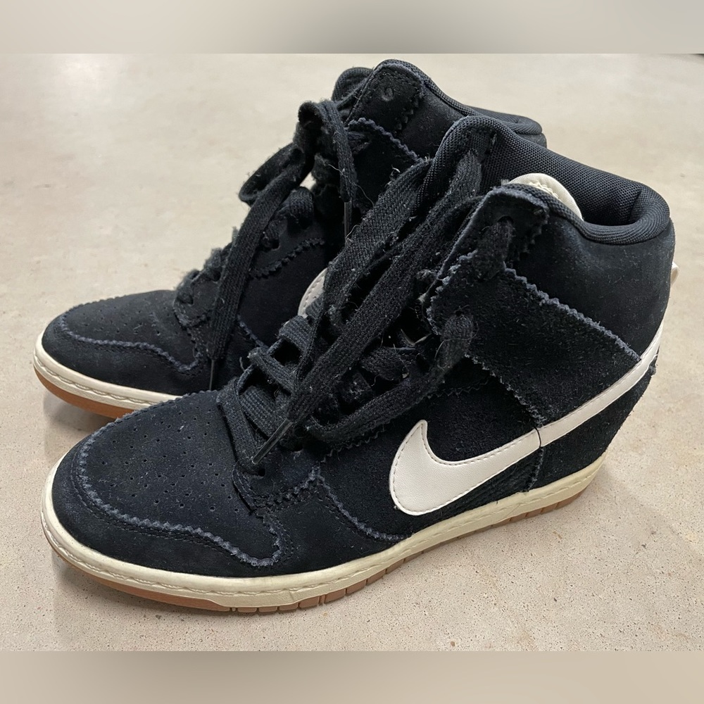 Womens 7.5 - Nike Dunk Sky Hi Hidden Wedge Shoes